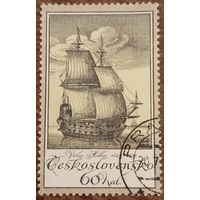 Чехословакия 1976. Гравюра Вацлава Холлара и Голландское торговое судно