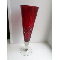 Бокал Олимпийский мишка, Красное стекло