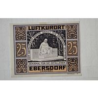 1921 год 25 пфеннигов  Германия
