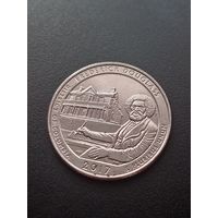 США 25 центов  2017 г. D -Национальный исторический парк Фредерик Дуглас (Округ Колумбия)