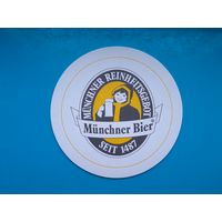 Подставка под пиво  MUENCHNER REINHAITGEBOT . Германия