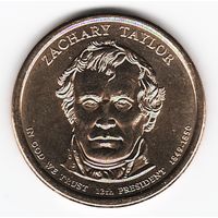 1 доллар США 2009 год 12-й Президент Закари Тейлор двор Д _состояние aUNC