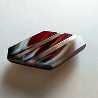 Легендарная брошь из глушеного стекла.  1960-1970 гг