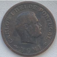 Португальская Индия 1/4 танга 1901 г.