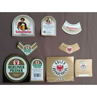 Немецкие пивные этикетки, цена за один комплект из трёх этикеток, в наличии 3 полных комплекта, возможна скидка: см. описание лота, ю-924 (3537)