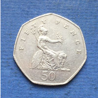 Великобритания 50 пенсов 2001