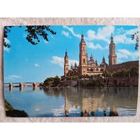 Испания, Сарагоста. Река Эбро и храм Эль Пилар