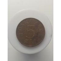 5 эре Дания 1973 год лот 43
