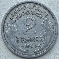 Франция 2 франка 1944 г.