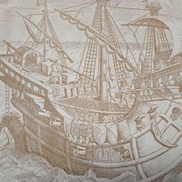 РАСПРОДАЖА КОЛЛЕКЦИИ. Определение положения въ море при помощи секстанта . Гравюра энциклопедическая 19-20век. 28х20см. СПБ.