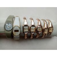 ЧАСЫ ОБРУЧ ВРЕМЕН СССР 7-ШТУК