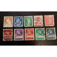 Швейцария 1914 сборный лот