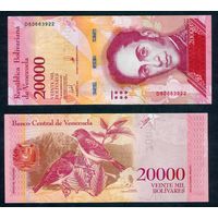 Венесуэла 20000 боливар 2017 год, UNC