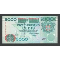 Гана 5000 седи 1999 года. Тип Р-34d. Состояние аUNC