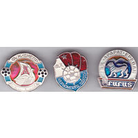 Футбольные клубы СССР: "Днепр" (Днепропетровск), "Черноморец" (Одесса), "Арарат" (Ереван).