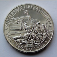 Гернси 2 фунта, 50-я годовщина освобождения, 1995