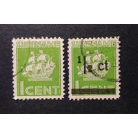 Суринам\297с\1941\1945 Нидерланды. Парусник. Надпечатка