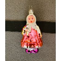 Ёлочная игрушка, Девочка с Букетом , Редкая , Каталог .