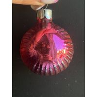 Ёлочная игрушка шарик СССР