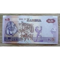 Werty71 Замбия 5 квача 2012 UNC банкнота