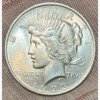 Монета 1 доллар 1923 год. США Мирный доллар.