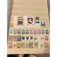 Марки чистые Беларусь стандарты. Гербы