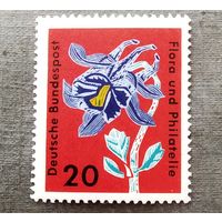 Марка Германия 1963 год Цветы