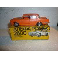 Модель авто "ALFA ROMEO 2600 ". 1:43. СССР. 1982год