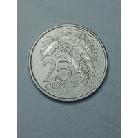 Тринедад и Тобаго 25 центов 2002 года .