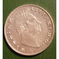 Британская Индия 1 рупия 1835. Вильгельм IV.