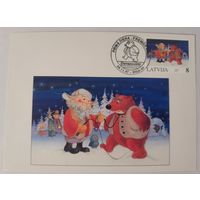 Картмаксимум 1997 Латвия Рождество