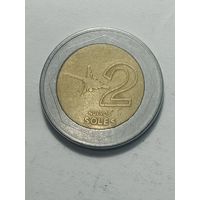 Перу  2 новый соль 2003 года .