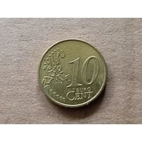 Германия 10 евроцентов, 2002 "F". (Н)