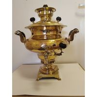 Старинный самовар, форма-репка