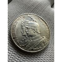 2 марки 1901 Фридрих I Вильгельм II 200 лет династии. БЕЗ МЦ. AU-UNC