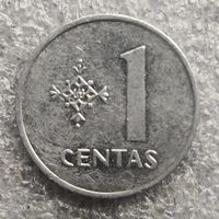 Литва 1 цент  1991 г.  (2)