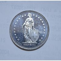 2 франка 2024 год .Швейцарии