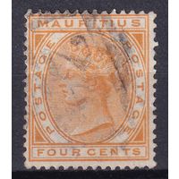 23.BrKM. Великобритания. Колонии. Маврикий. Виктория. Стандарт. 4C. 1882 г. Mi.#62.