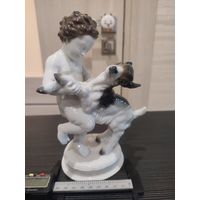 Статуэтка путти с козленком розенталь rosenthal, германия