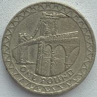 Великобритания 1 фунт 2005 г.