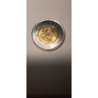 2 доллора Канада 2020 год 100 лет не цветной