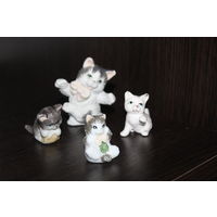 Декоративные статуэтки "Котики", 4 шт.