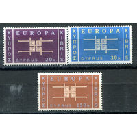 Кипр - 1963г. - Европа - 3 марки - полная серия, MNH [Mi 225-227]. #4-B6-Z-1-4
