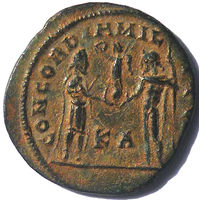ГАЛЕРИЙ МАКСИМИАН (293-305 г. 305-311 г.) КИЗИК. AE РАДИАТ. Чекан 295-299 г.