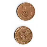 5 злотых Польша 1977 года