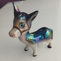 Статуэтка фарфоровая " Ослик" Винтаж. 13,5х11х5 см.