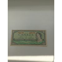 КАНАДА 1 доллар 1954 год