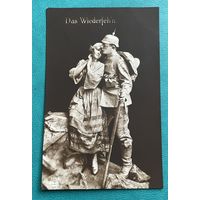 Германия 1-я Мировая война. Милитария Немецкий солдат - встреча / подписана 1917 год