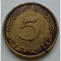 5 пфеннигов 1977 G