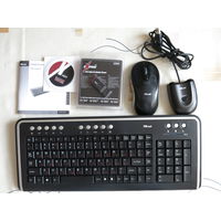 Клавиатура и мышь беспроводные. DS-3200 Wireless Optical Slimline Deskset (TRUST)